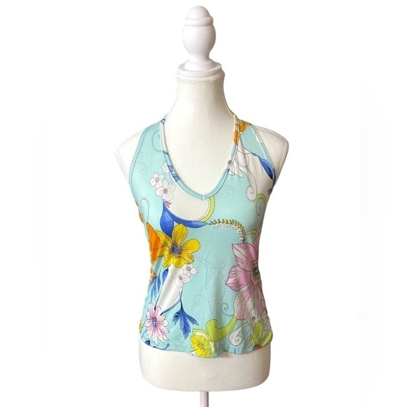 Suzy Shier Tops - Suzy Shier - Vintage floral halter top